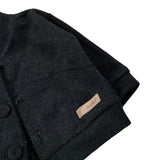 Calamaro Cardigan tinta unita con Logo Nero per Neonato 14026 NERO CALAMARO 