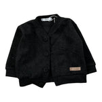 Calamaro Cardigan tinta unita con Logo Nero per Neonato 14026 NERO CALAMARO 