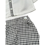 Calamaro Completo 2Pz Camicia-Coulotte Bicolore Bianco/Nero per Neonato 17686 BIANCO/NERO CALAMARO 