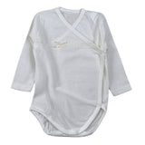 Calamaro Body tinta unita con Ricami Panna per Neonata 18020 PANNA CALAMARO 