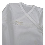 Calamaro Body tinta unita con Ricami Panna per Neonata 18020 PANNA CALAMARO 