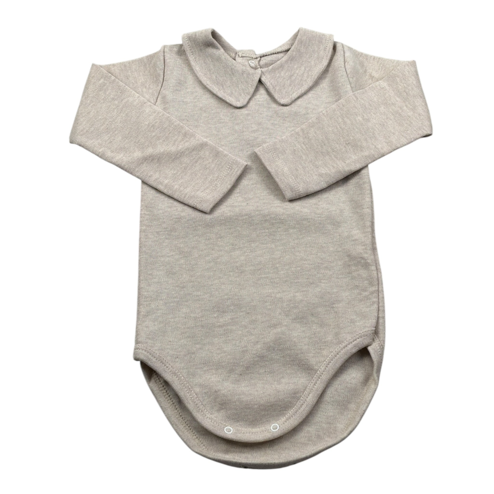 Calamaro Body Manica Lunga tinta unita Beige per Neonato 19090 BEIGE CALAMARO 