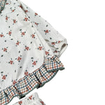 Calamaro Completo 2Pz Camicia-Coulotte tinta unita con Stampa Bianco per Neonata 22098 BIANCO CALAMARO 