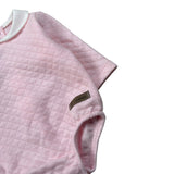 Calamaro Pagliaccetto tinta unita con Colletto Rosa per Neonata 32446 ROSA CALAMARO 