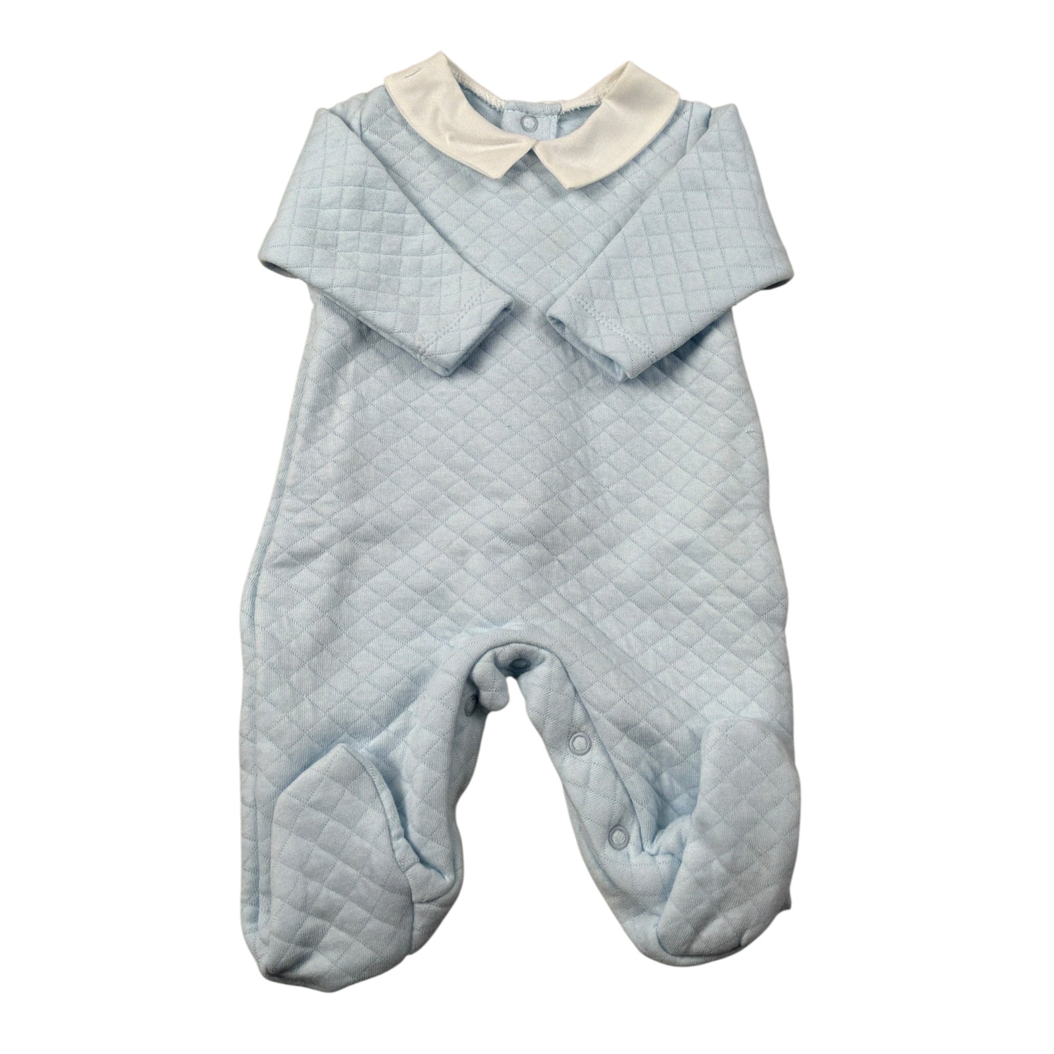 Calamaro Tutina Manica Lunga Tint Unita Azzurro per Neonato 33033 AZZURRO CALAMARO 