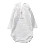 Calamaro Body tinta unita con Colletto Bianco per Neonata 190900 BIANCO CALAMARO 