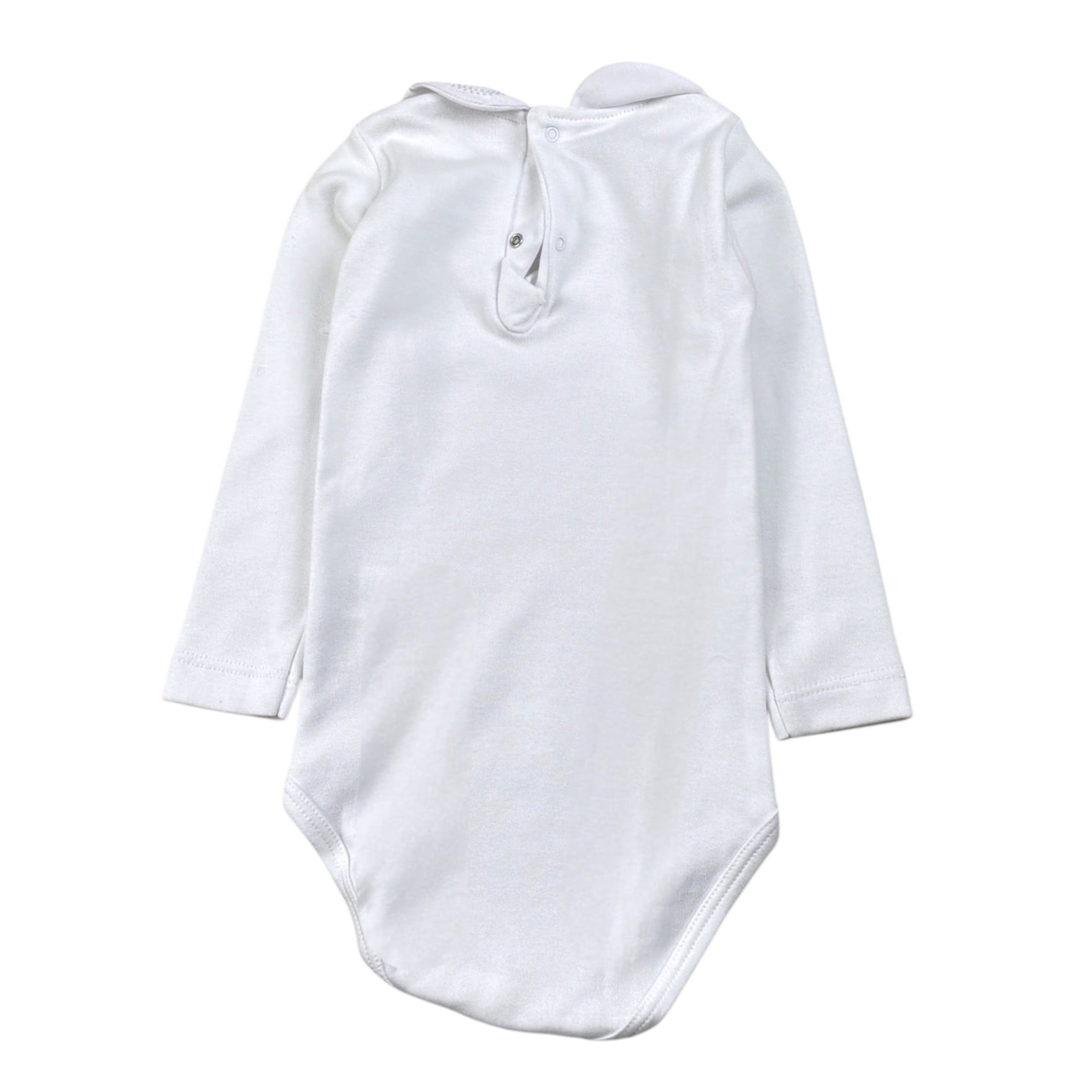 Calamaro Body tinta unita con Colletto Bianco per Neonata JEJE BIANCO CALAMARO 