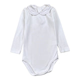 Calamaro Body tinta unita con Colletto Bianco per Neonata JEJE BIANCO CALAMARO 