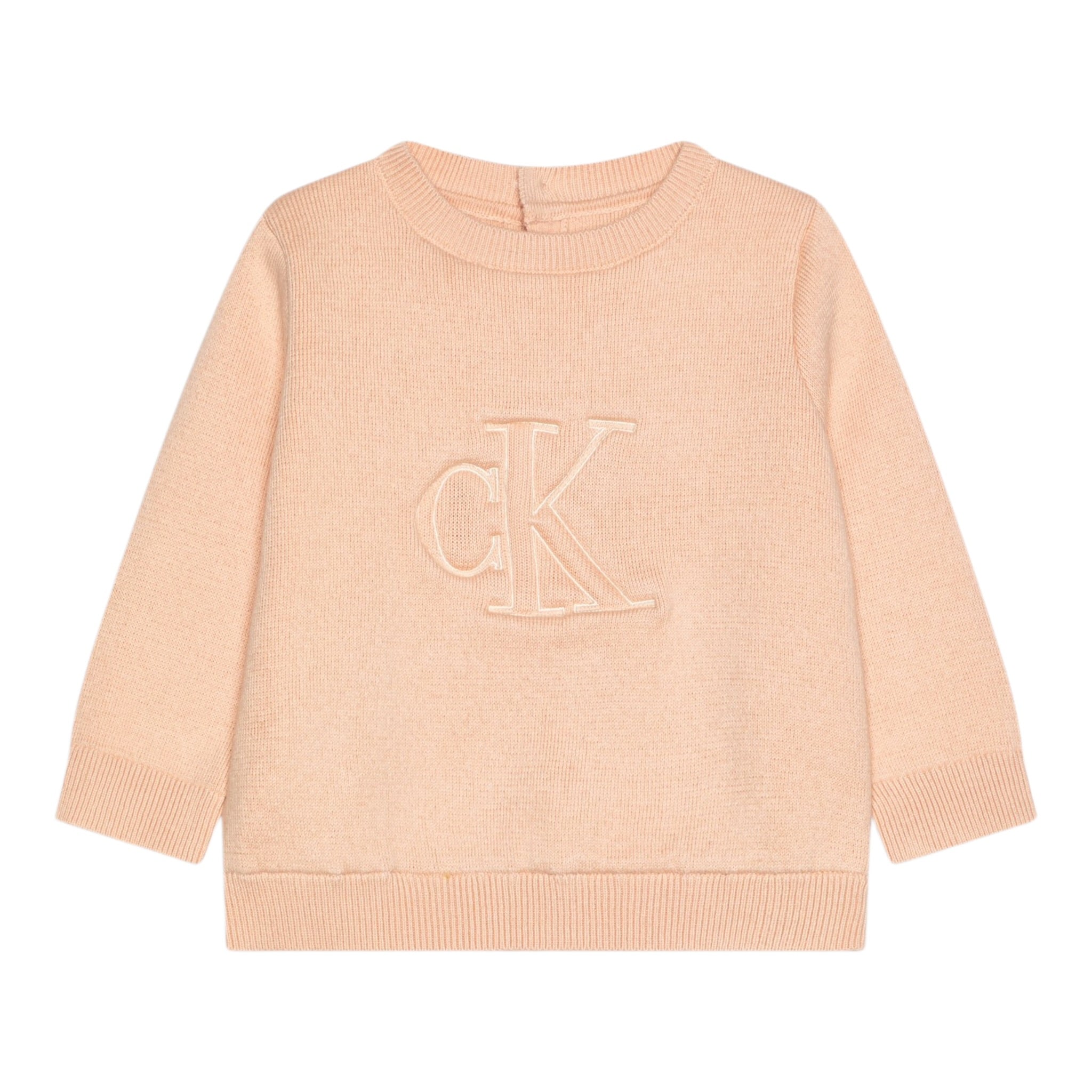 Calvin Klein Maglia tinta unita con Stampa Rosa per Neonata 00234R ROSA CALVIN KLEIN 