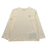 Calvin Klein Shirt Girocollo tinta unita con Logo Panna per Bambino IB01539 PANNA CALVIN KLEIN 