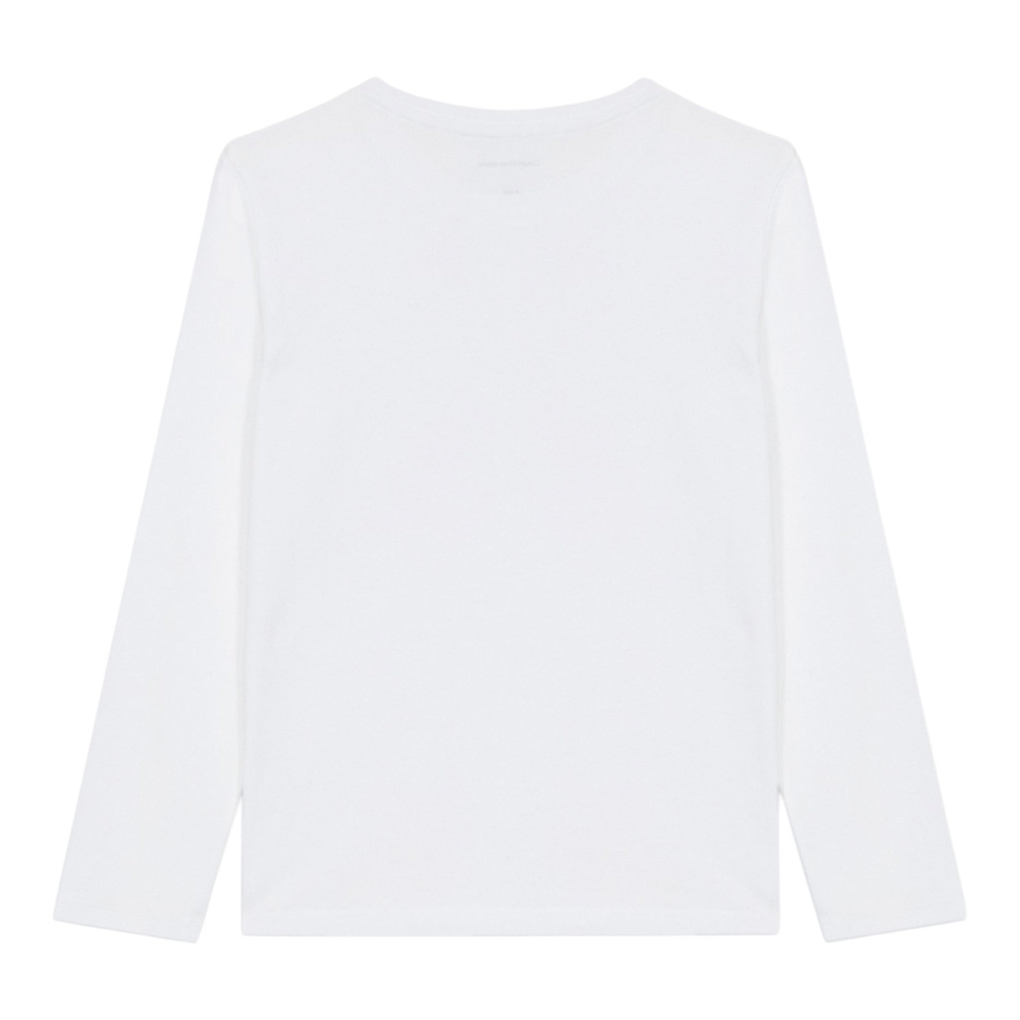 Calvin Klein Shirt Girocollo tinta unita con Stampa Bianco per Bambino IB02255 BIANCO CALVIN KLEIN 