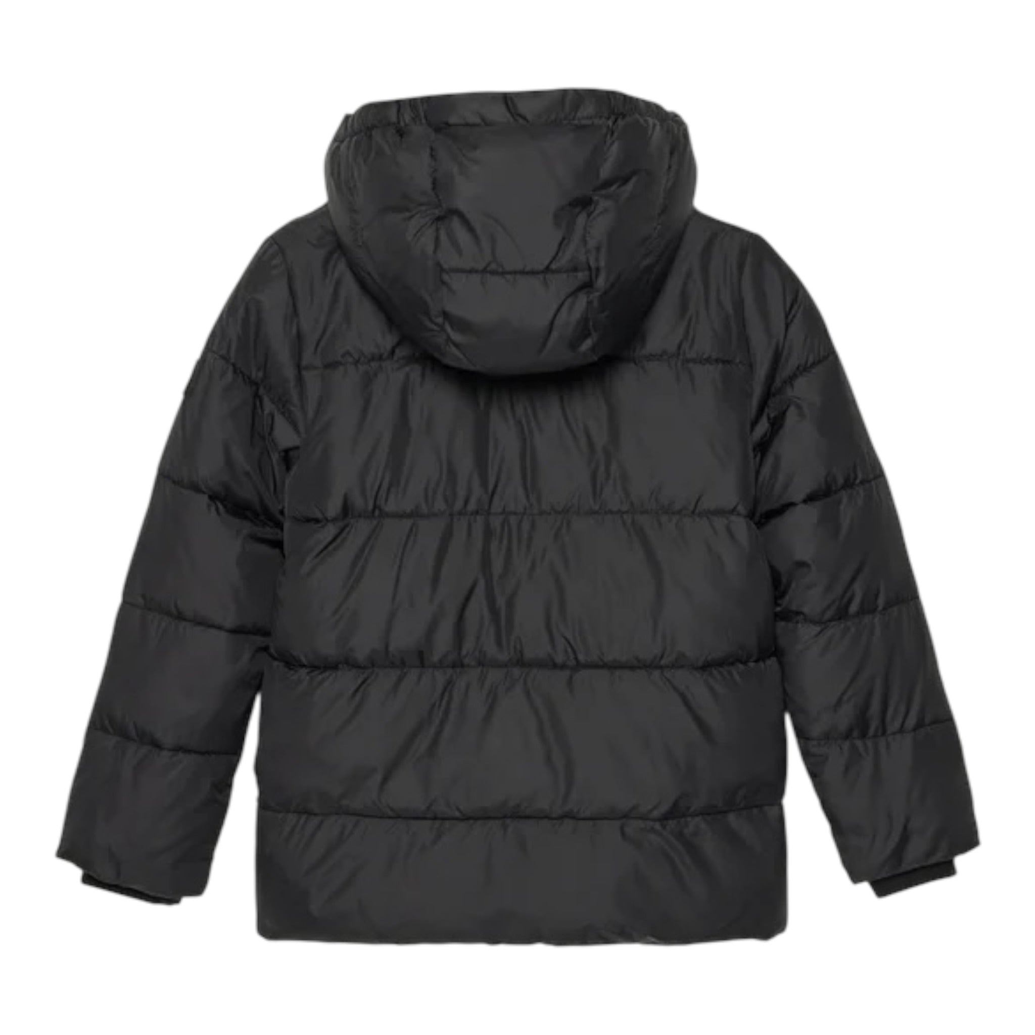 Calvin Klein Giubbino tinta unita con Zip E Cappuccio Nero per Bambino IB0IB01276X NERO CALVIN KLEIN 