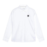 Calvin Klein Camicia tinta unita con Logo Bianco per Bambino IB0IB01962 BIANCO CALVIN KLEIN 