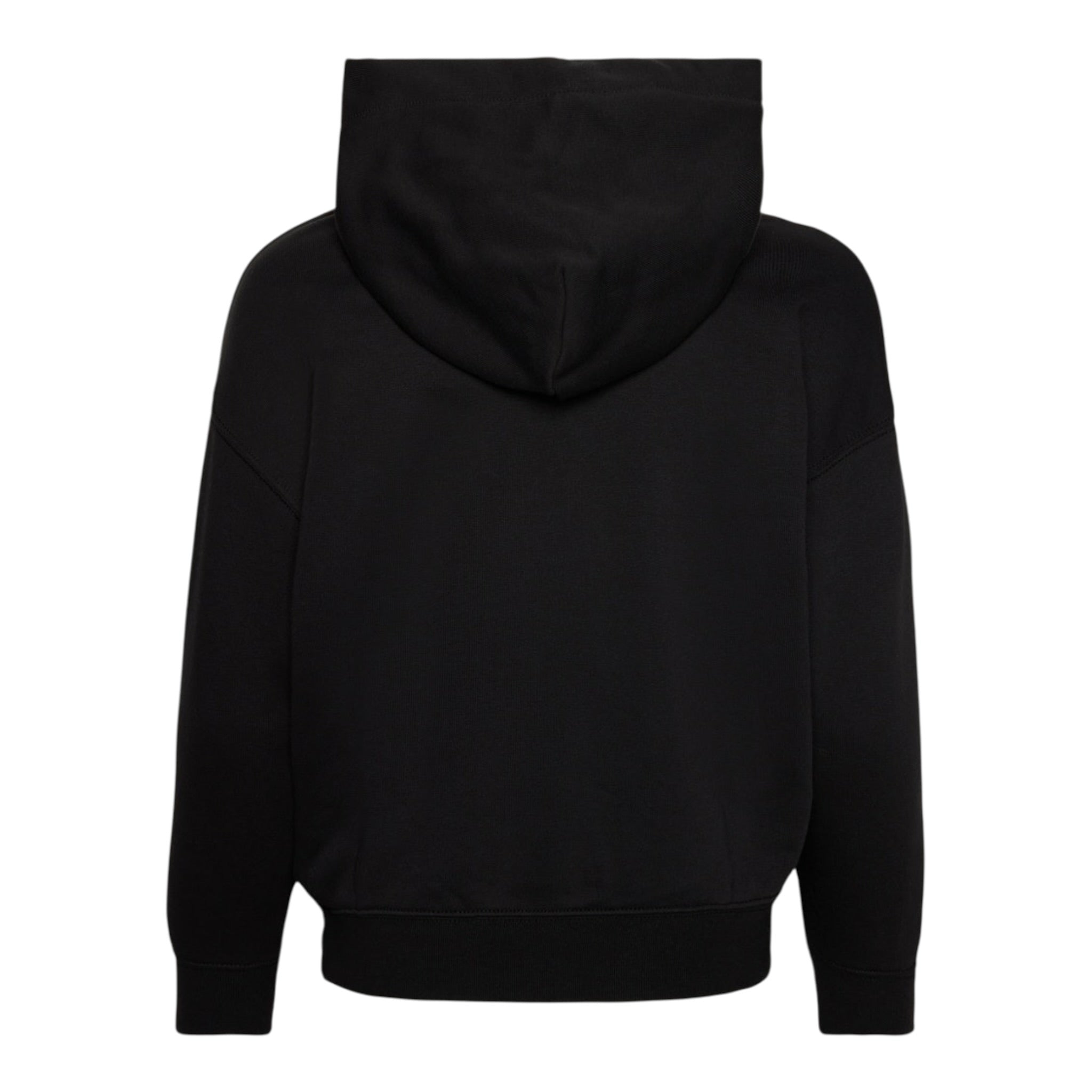 Calvin Klein Felpa tinta unita con Cappuccio E Logo Nero per Bambina IB0IB02038 NERO CALVIN KLEIN 