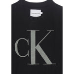 Calvin Klein Maglia Girocollo tinta unita con Logo Nero per Bambino IB0IB02152 NERO CALVIN KLEIN 