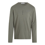 Calvin Klein Shirt Girocollo tinta unita con Logo Verde per Bambino IB0IB02166 VERDE CALVIN KLEIN 