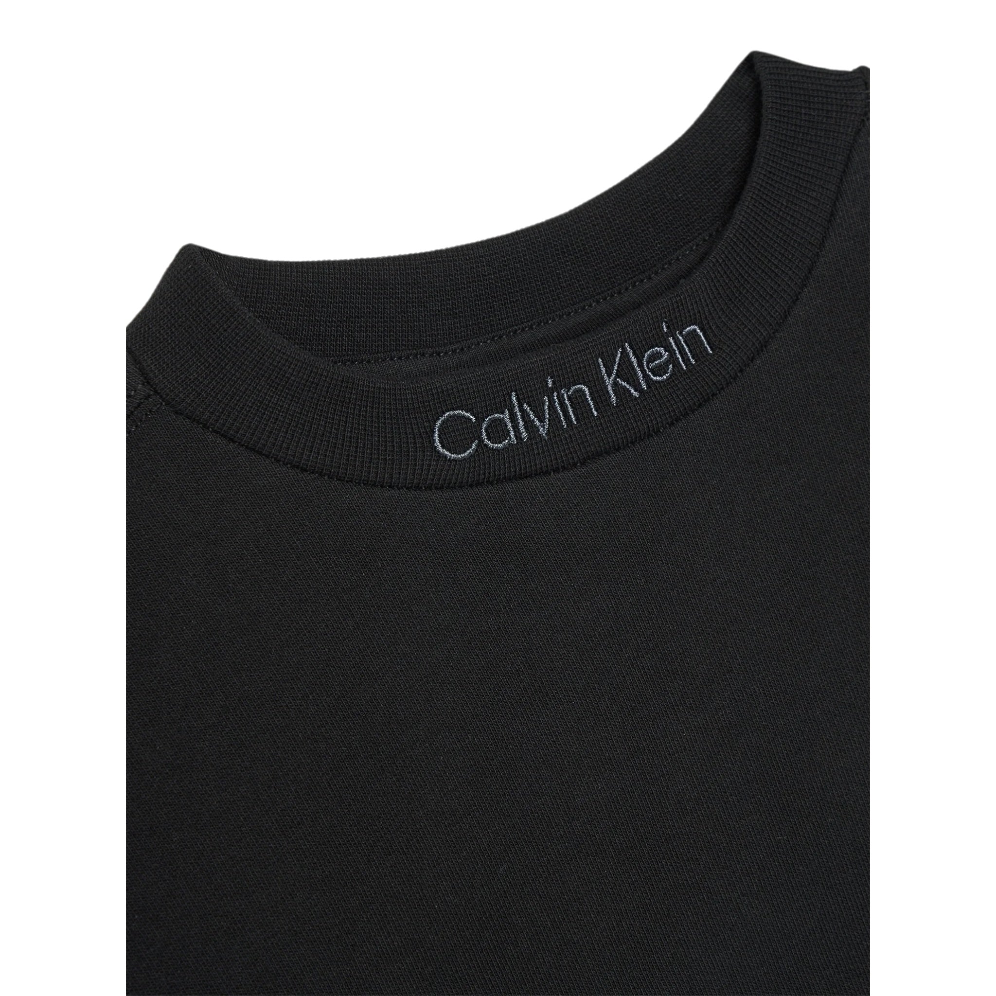 Calvin Klein Completo 2 Pezzi Felpa-Pantalone tinta unita Nero per Bambina IB0IB02385 NERO CALVIN KLEIN 