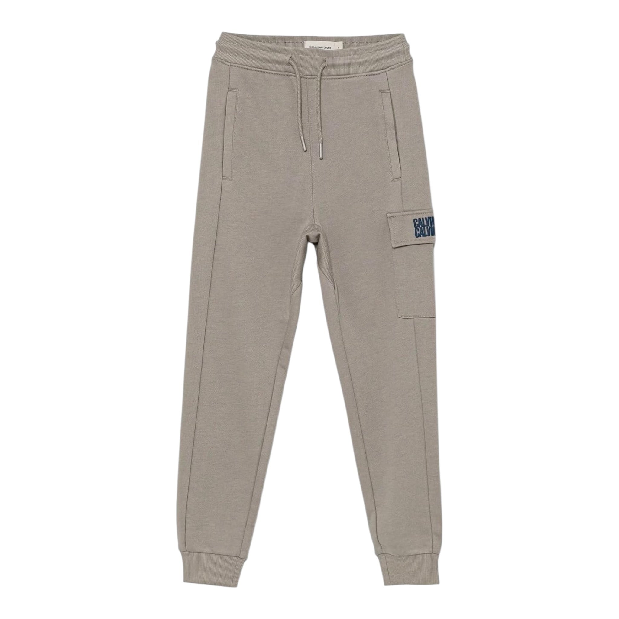 Calvin Klein Pantalone tinta unita con Logo Beige per Bambino IB0IB02522 BEIGE CALVIN KLEIN 