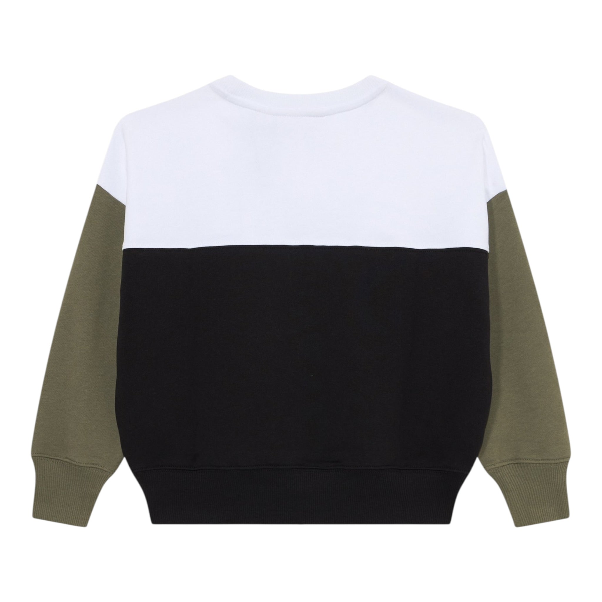 Calvin Klein Felpa Tricolore Girocollo con Logo Multicolor per Bambino IB0IB02523X MULTICOLOR CALVIN KLEIN 