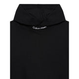 Calvin Klein Felpa tinta unita con Cappuccio E Stampa Nero per Bambino IB0IB02525 NERO CALVIN KLEIN 