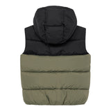 Calvin Klein Smanicato Bicolore con Cappuccio Verde per Bambino IB0IB02535 VERDE CALVIN KLEIN 