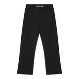 Calvin Klein Pantalone Tuta tinta unita con Logo Nero per Bambina IB0IB02538 NERO CALVIN KLEIN 