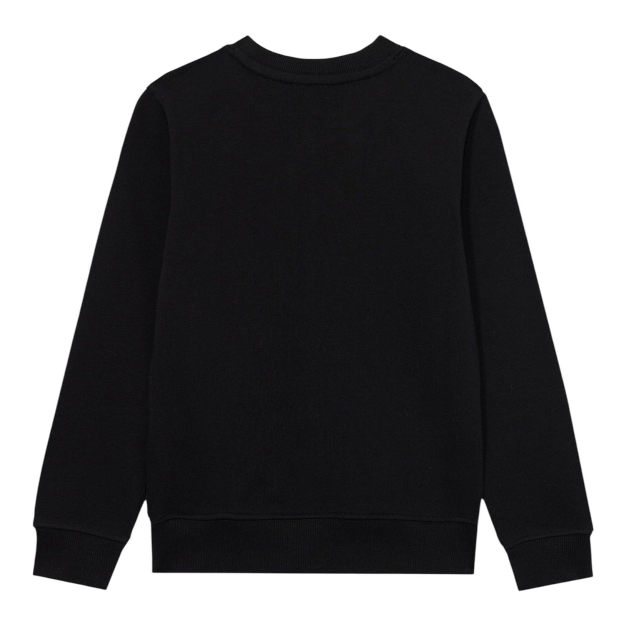 Calvin Klein Felpa Girocollo tinta unita con Stampa Nero per Bambino IB0IB02545 NERO CALVIN KLEIN 