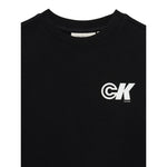 Calvin Klein Felpa Girocollo tinta unita con Stampa Nero per Bambino IB0IB02545 NERO CALVIN KLEIN 