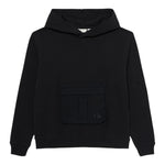 Calvin Klein Felpa Chiusa con Cappuccio tinta unita Nero per Bambino IB0IB02566J NERO CALVIN KLEIN 