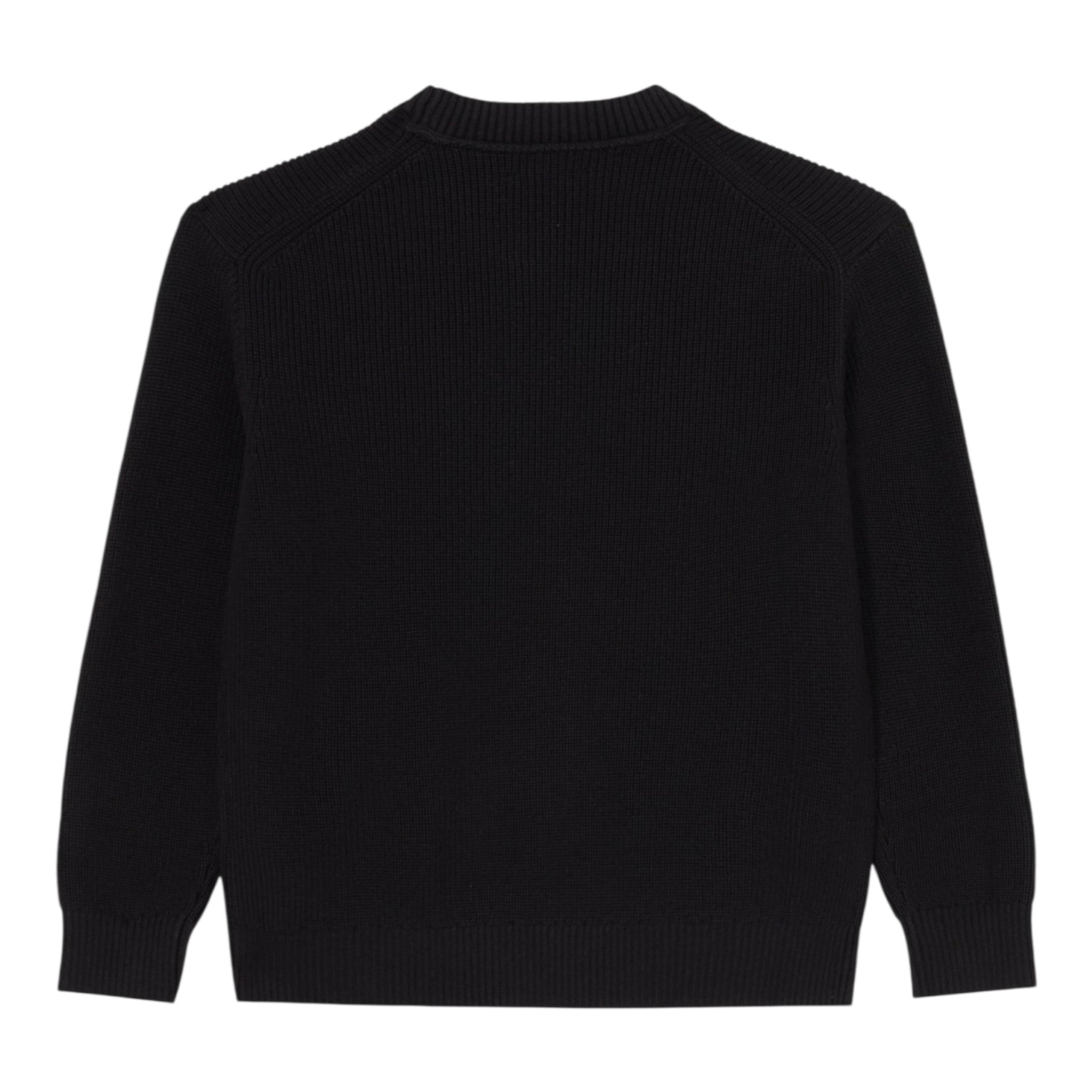 Calvin Klein Maglia Girocollo tinta unita con Logo Nero per Bambino IB0IB02598X NERO CALVIN KLEIN 
