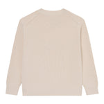 Calvin Klein Maglia Girocollo tinta unita con Logo Panna per Bambino IB0IB02598XX PANNA CALVIN KLEIN 