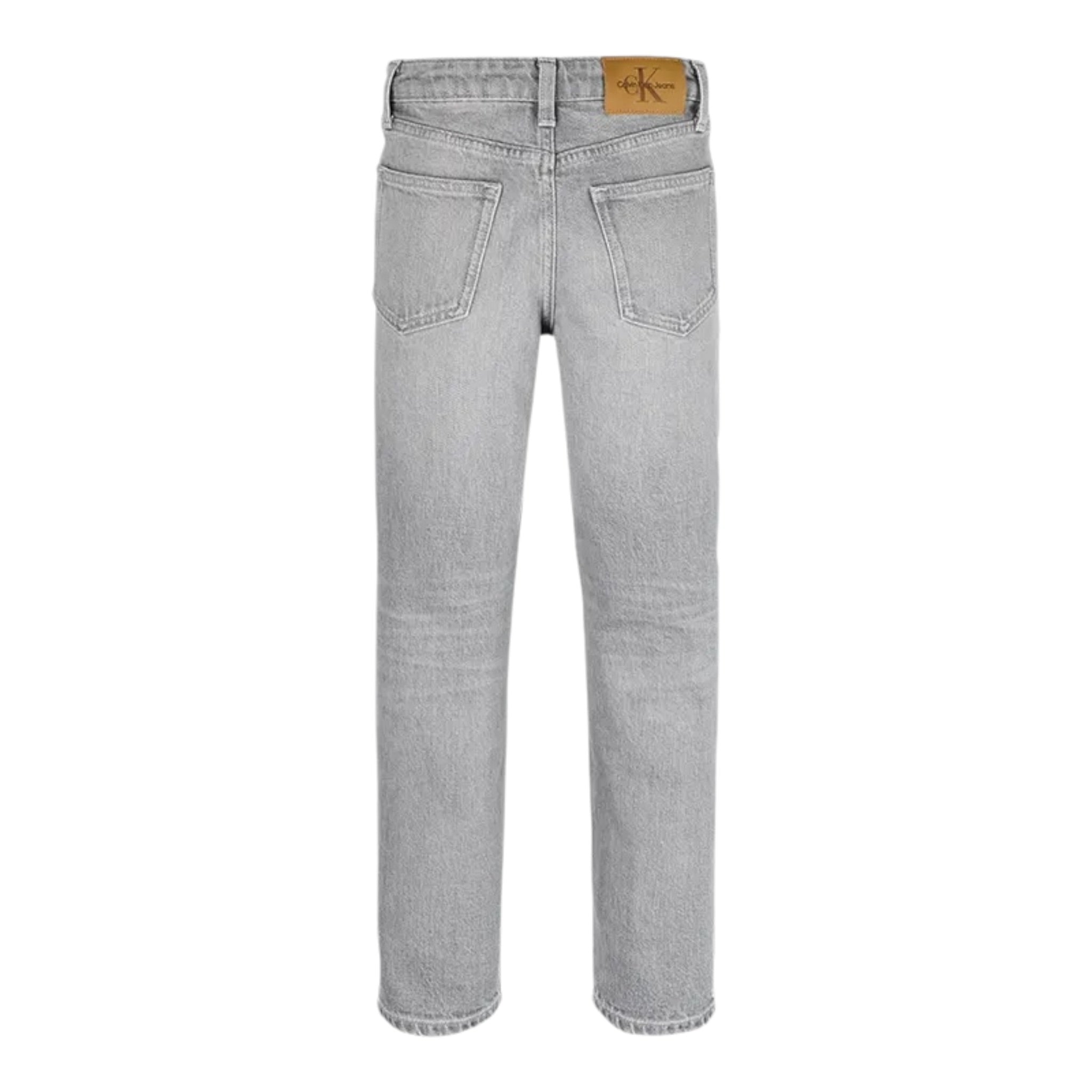 Calvin Klein Jeans tinta unita con Girovita Regolabile Grigio per Bambino IG0IG02062 GRIGIO CALVIN KLEIN 