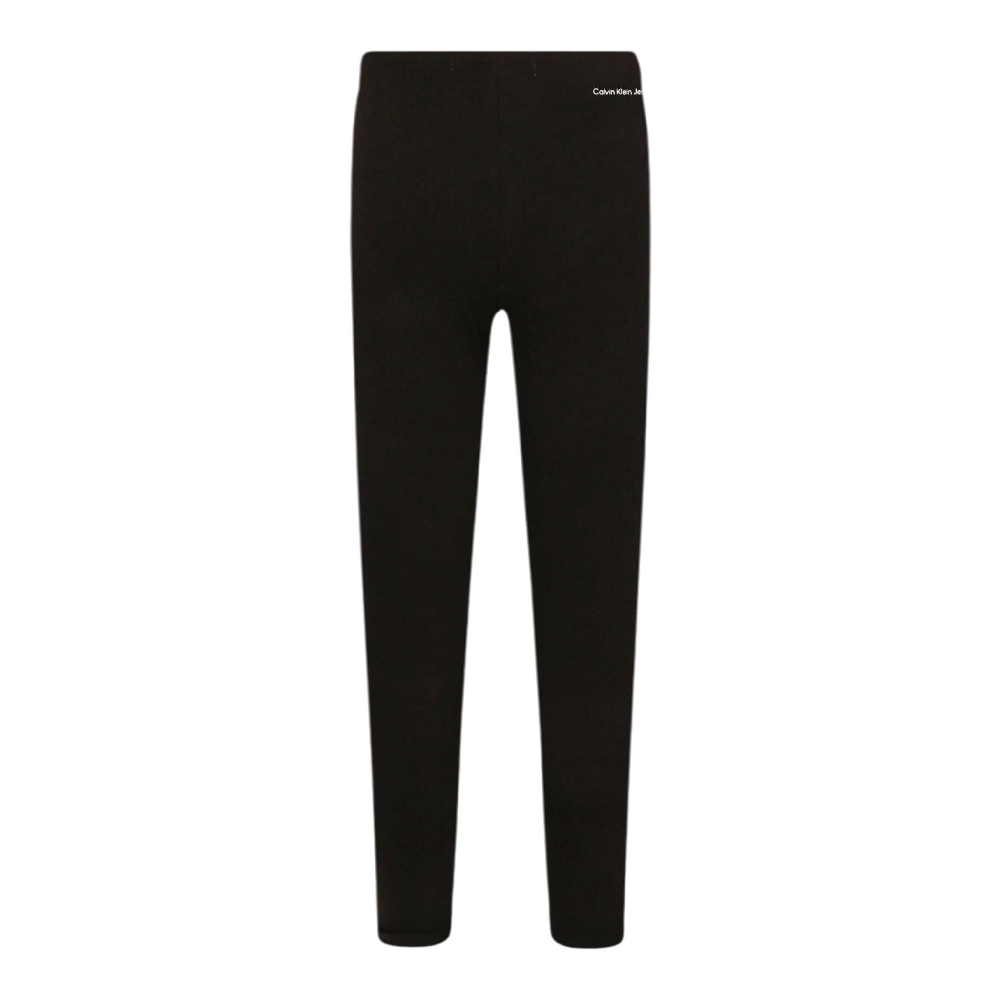 Calvin Klein Leggins tinta unita con Logo Nero per Bambina IG0IG02137 NERO CALVIN KLEIN 