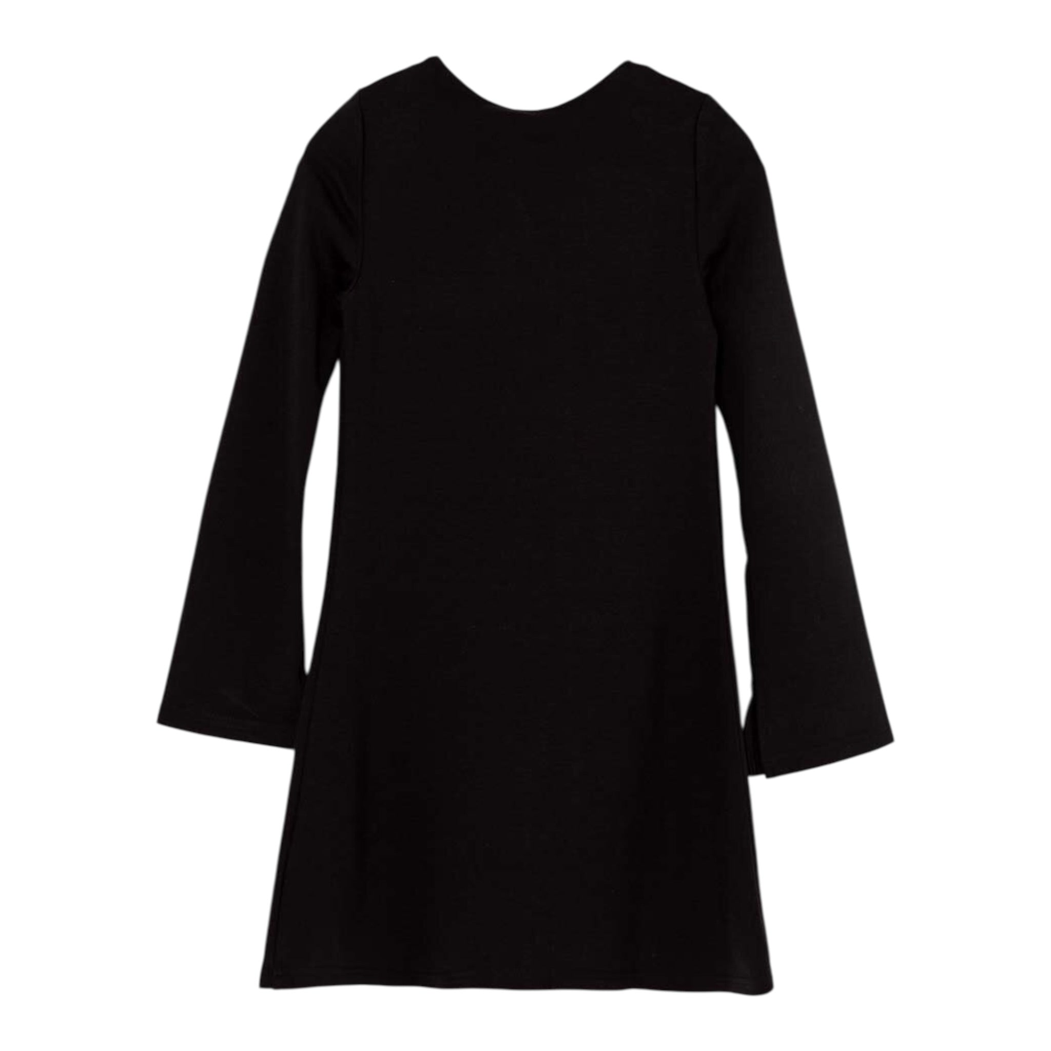 Calvin Klein Abito tinta unita con Logo Nero per Bambina IG0IG02667 NERO CALVIN KLEIN 