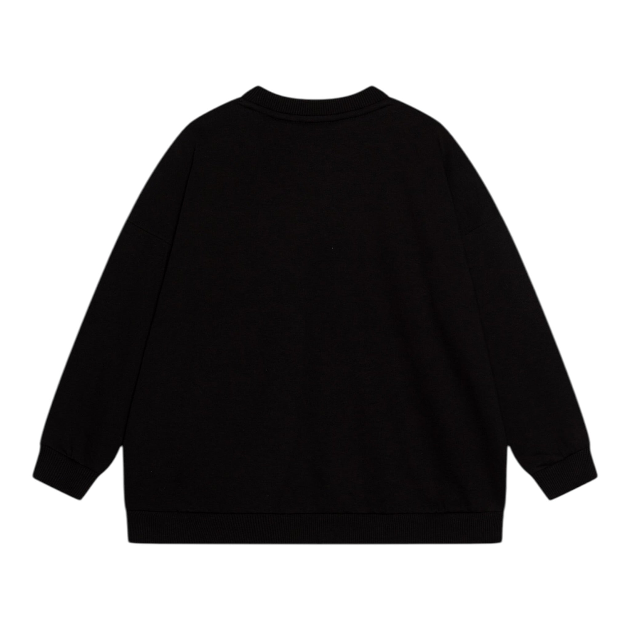 Calvin Klein Felpa Chiusa Girocollo tinta unita con Logo Nero per Bambina IG0IG02738 NERO CALVIN KLEIN 
