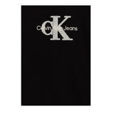 Calvin Klein Felpa Chiusa Girocollo tinta unita con Logo Nero per Bambina IG0IG02738 NERO CALVIN KLEIN 