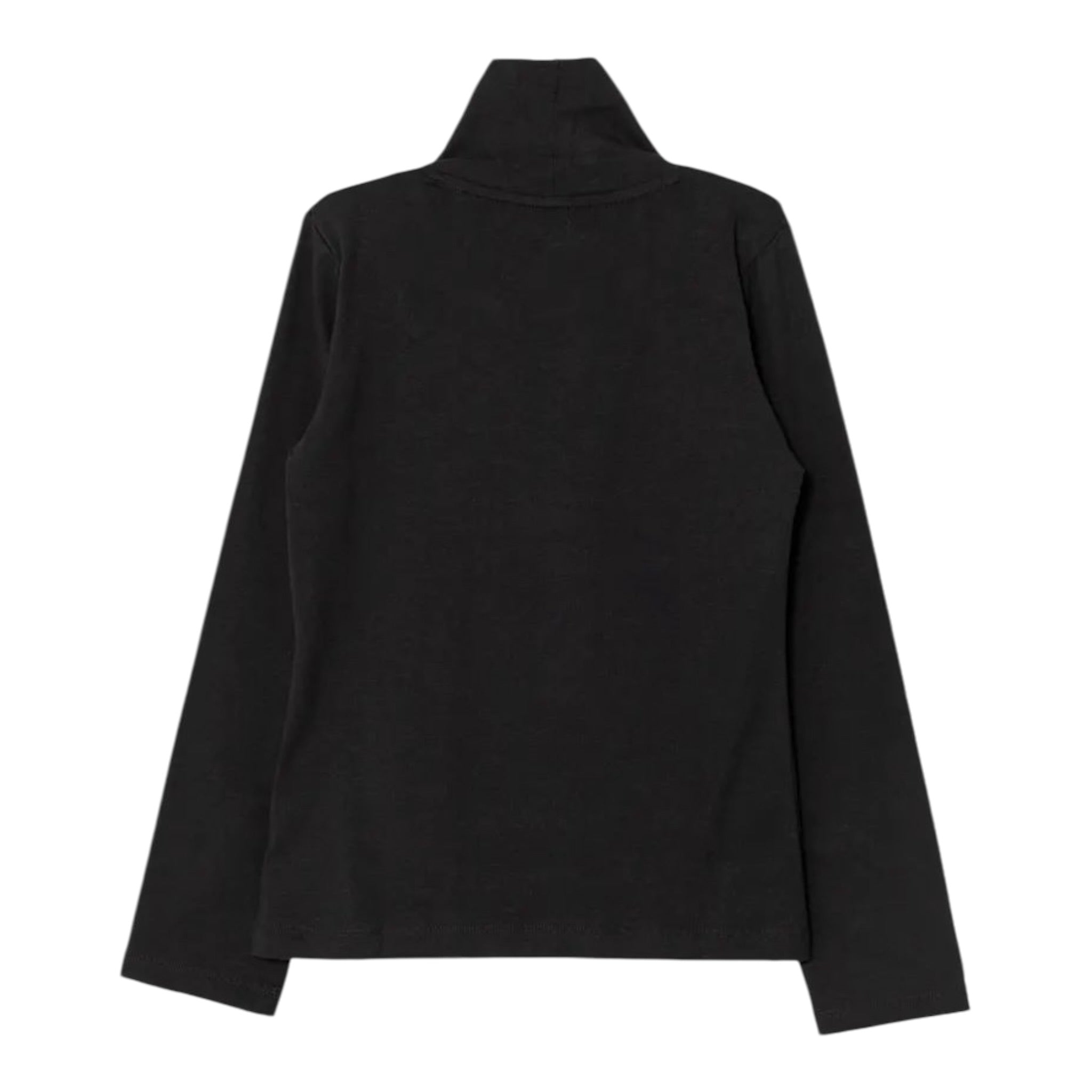 Calvin Klein Shirt Collo Alto tinta unita con Logo Nero per Bambina IG0IG02811 NERO CALVIN KLEIN 