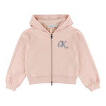Calvin Klein Felpa con Zip E Cappuccio tinta unita Rosa per Bambina IG0IG02969 ROSA CALVIN KLEIN 