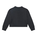Calvin Klein Maglia Girocollo tinta unita con Ricami Nero per Bambina IG0IG02971 NERO CALVIN KLEIN 