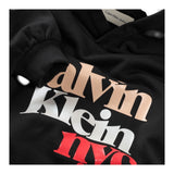 Calvin Klein Felpa tinta unita con Cappuccio E Logo Nero per Bambino IG0IG02989 NERO CALVIN KLEIN 