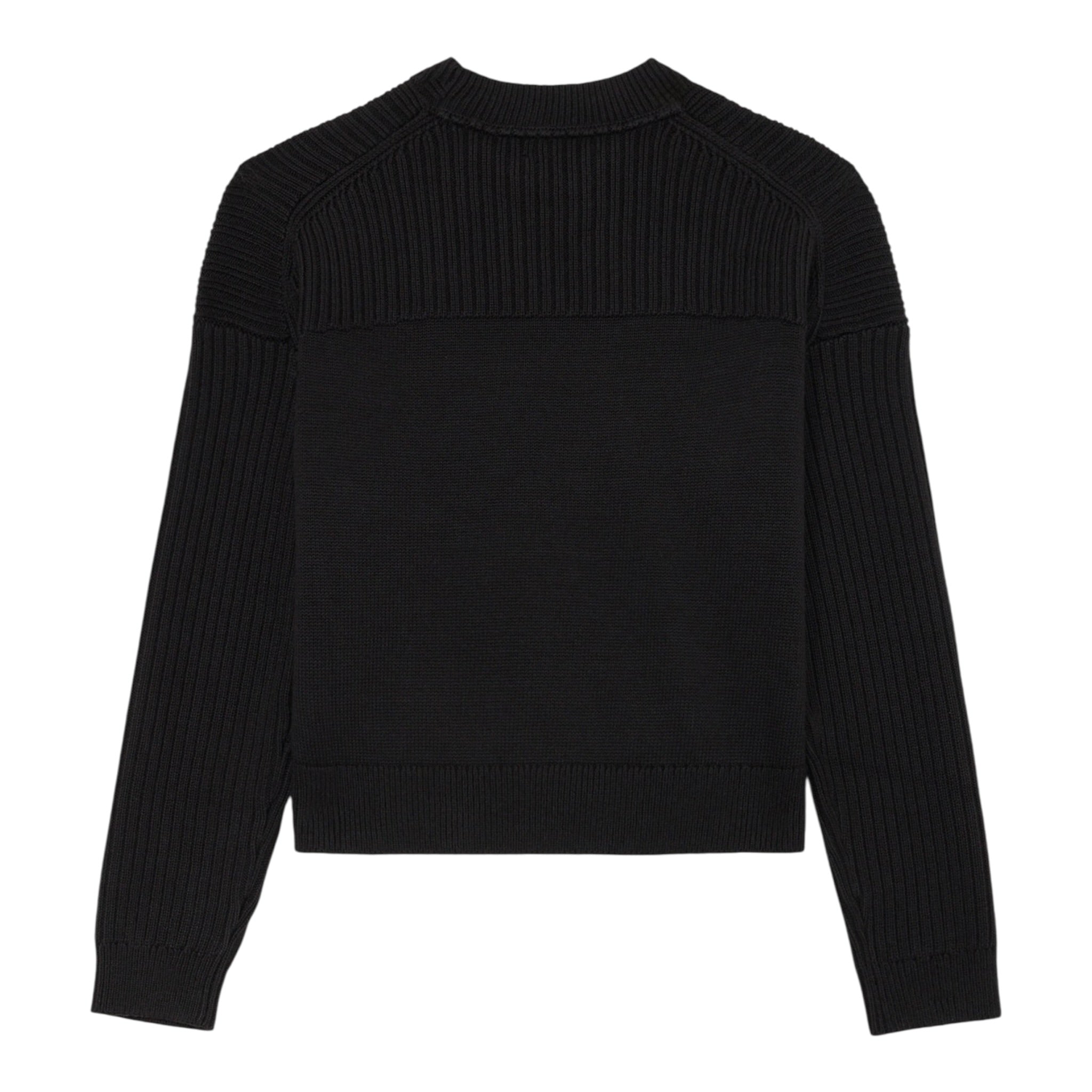 Calvin Klein Maglia Girocollo tinta unita con Logo Nero per Bambina IG0IG03046 NERO CALVIN KLEIN 