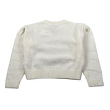 Calvin Klein Maglia Girocollo tinta unita con Logo Panna per Bambina IG0IG03048 PANNA CALVIN KLEIN 