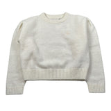 Calvin Klein Maglia Girocollo tinta unita con Logo Panna per Bambina IG0IG03048 PANNA CALVIN KLEIN 
