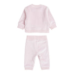 Calvin Klein Completo 2 Pezzi Felpa-Pantalone tinta unita Rosa per Neonata IN00236 ROSA CALVIN KLEIN 