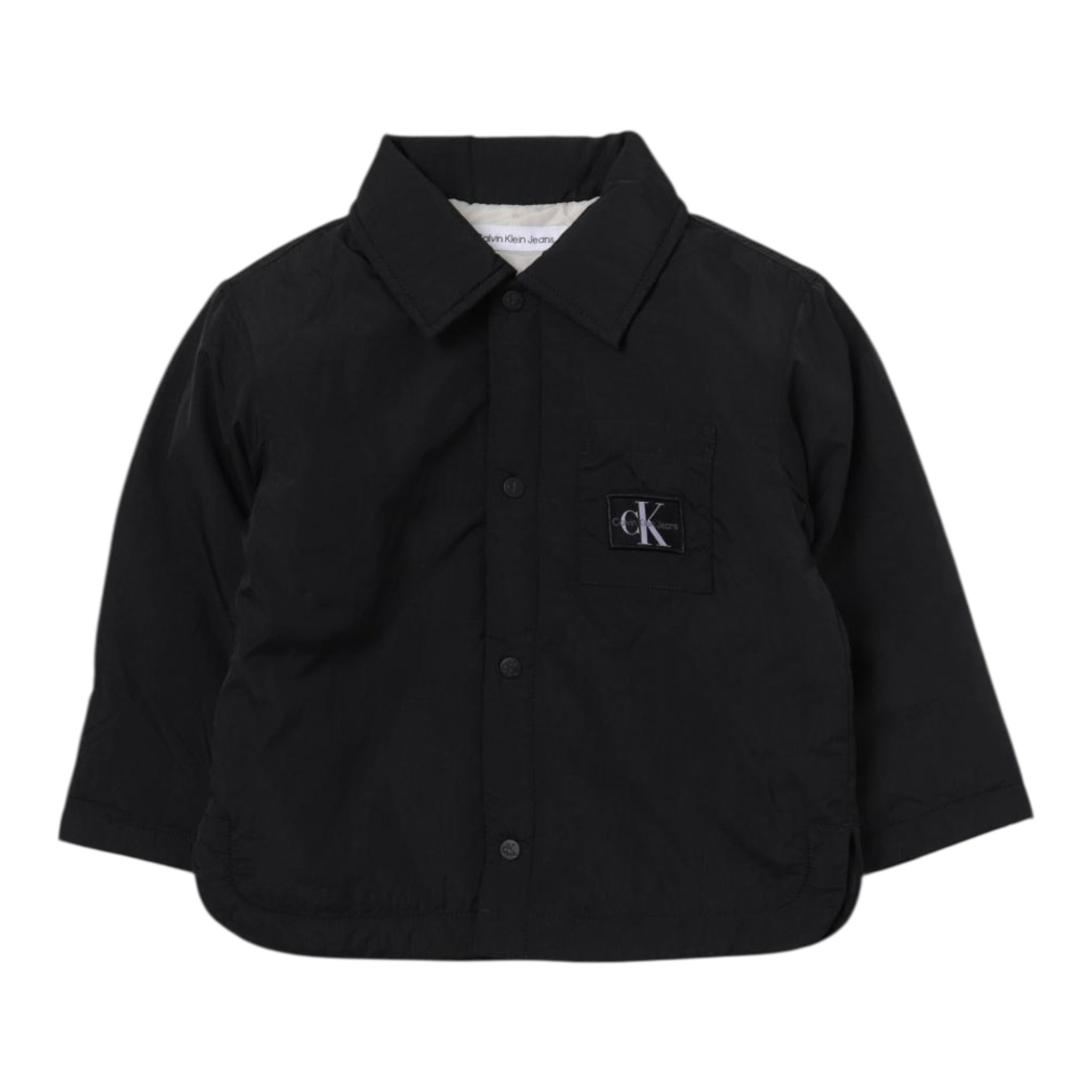 Calvin Klein Giubbino Modello Camicia tinta unita Nero per Neonato IN0IN00091 NERO CALVIN KLEIN 