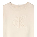 Calvin Klein Maglia tinta unita con Logo Panna per Neonata IN0IN00234 PANNA CALVIN KLEIN 