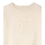 Calvin Klein Maglia tinta unita con Logo Panna per Neonata IN0IN00234 PANNA CALVIN KLEIN 