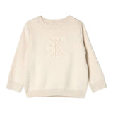 Calvin Klein Maglia tinta unita con Logo Panna per Neonata IN0IN00234 PANNA CALVIN KLEIN 