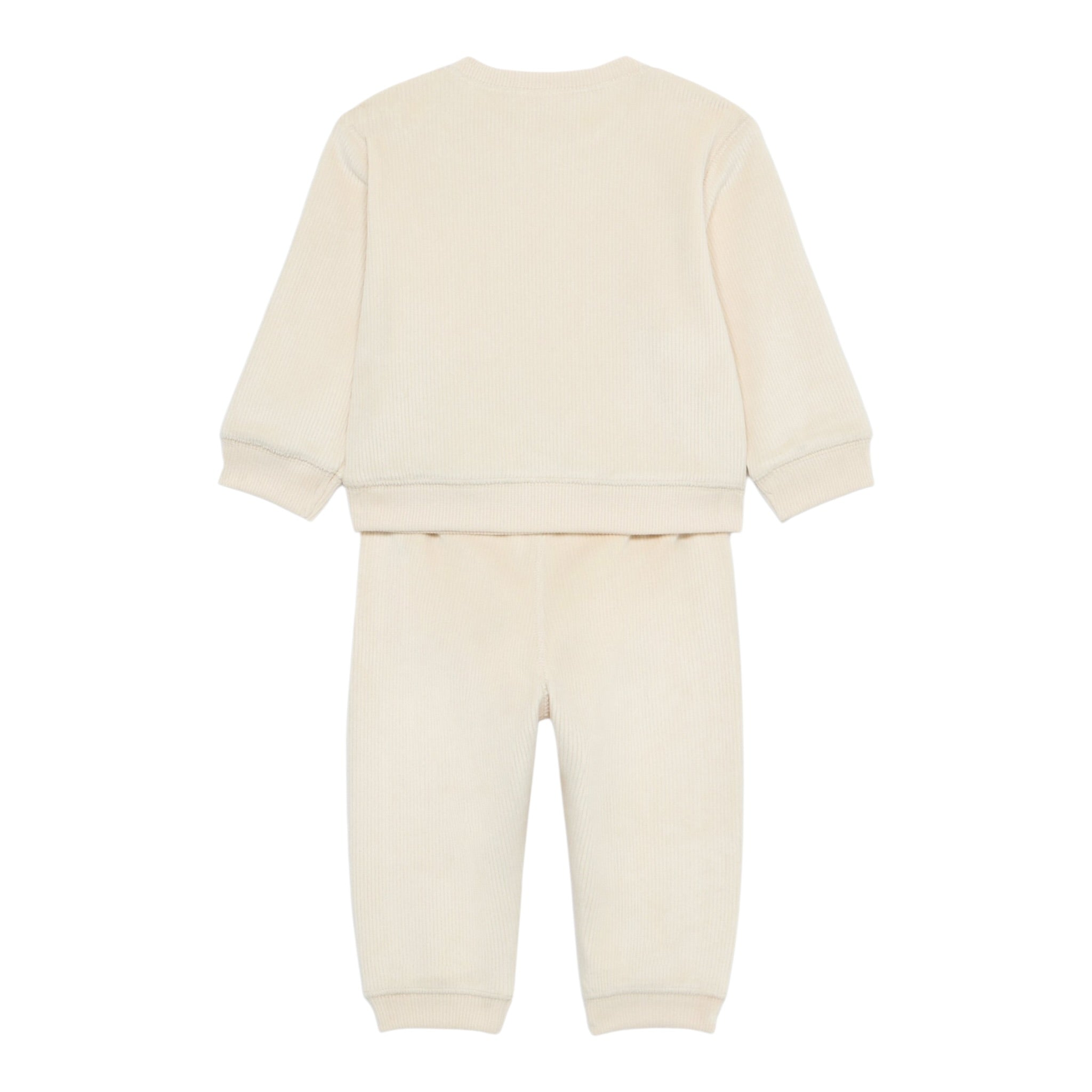 Calvin Klein Completo 2 Pezzi Felpa-Pantalone tinta unita Crema per Neonato IN0IN00236 CREMA CALVIN KLEIN 