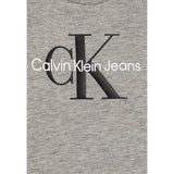 Calvin Klein Shirt Girocollo tinta unita con Logo Grigio per Neonato IN0IN00335 GRIGIO CALVIN KLEIN 